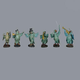 宇达青铜摆件 奥地利艺术家罗曼 驰涛波尔作品《小鸟的婚礼》艺术摆件  高47cm