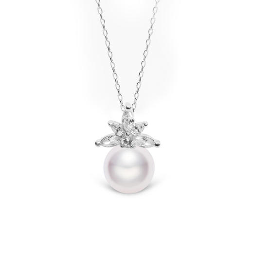 美裕 暖阳 925银淡水珍珠链坠9-10mm白 104984 商品图0