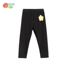 贝贝怡女童打底裤春秋款外穿洋气宝宝九分裤子中大童秋装儿童裤子新品