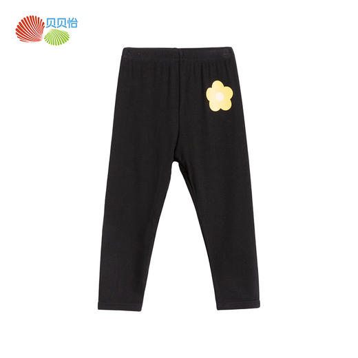 贝贝怡女童打底裤春秋款外穿洋气宝宝九分裤子中大童秋装儿童裤子新品 商品图0