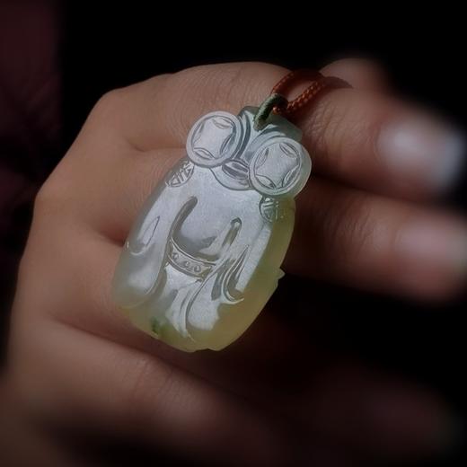 翡翠挂件（黄翡财神） 商品图8