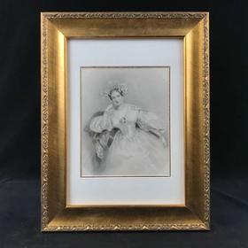 1840年代艺术杰作钢版画复古装裱 5款可选 （44*34cm）