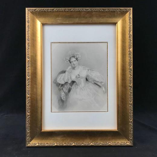 1840年代艺术杰作钢版画复古装裱 5款可选 （44*34cm） 商品图0