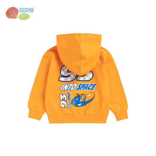 贝贝怡男童卫衣春秋新款上衣服儿童中大童宝宝洋气套头连帽衫 商品图5