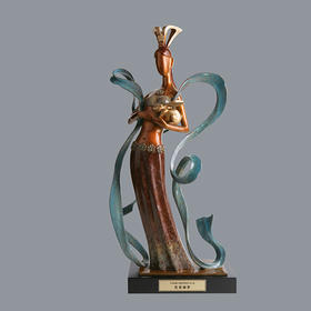 宇达青铜摆件 吴信坤作品《霓裳俪影》艺术装饰摆件  高57cm