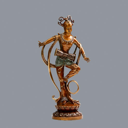 宇达青铜摆件 孙纪元作品《敦煌印象》艺术装饰摆件  高22cm 商品图0