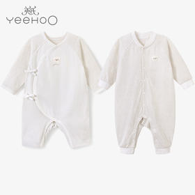 英氏有机棉内衣男女新生儿爬服连体衣YLAAJ02006A YLHAJ02006A