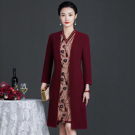 上海旗袍厂ZY-Q5866春装新款假两件连衣裙高贵时尚婚宴礼服