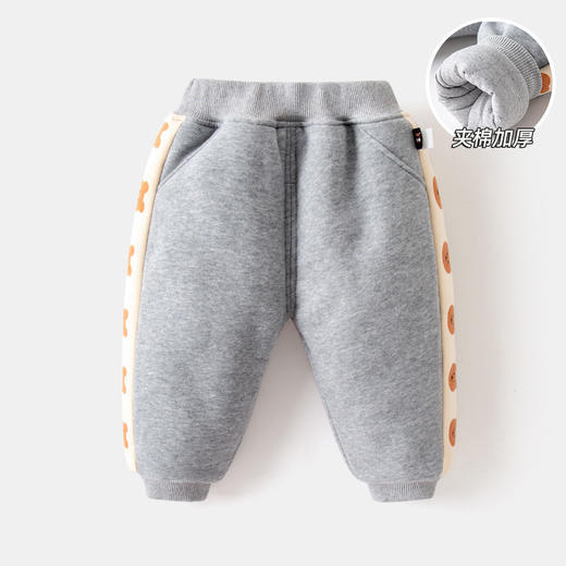 【柔软舒适 御寒保暖】宝宝冬款A类夹棉裤子儿童冬季加厚长裤男童秋冬外出保暖长裤潮 商品图7