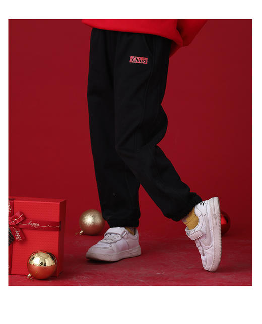 【老虎专用 请勿下架】龙之涵 国潮风儿童加绒卫裤 2022新款年服 婴幼儿A类标准 商品图6