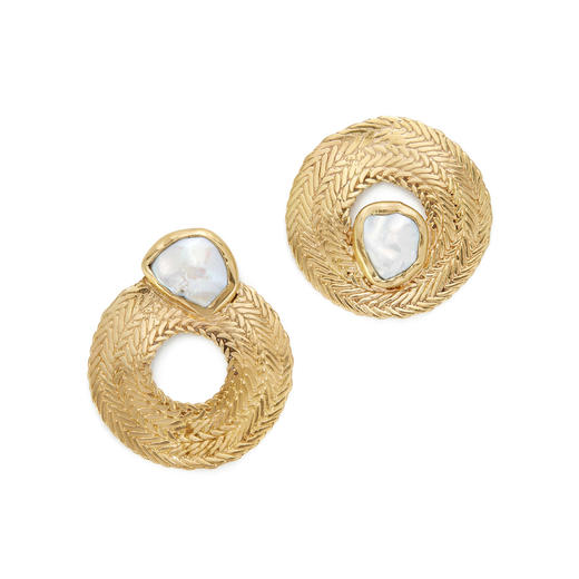 北京仓｜STVDIO-Colette-编织 珍珠 耳环（不对称）［美国设计师］ 商品图1