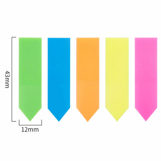 得力荧光百事贴9064(指示标签)44*12mm 商品图0