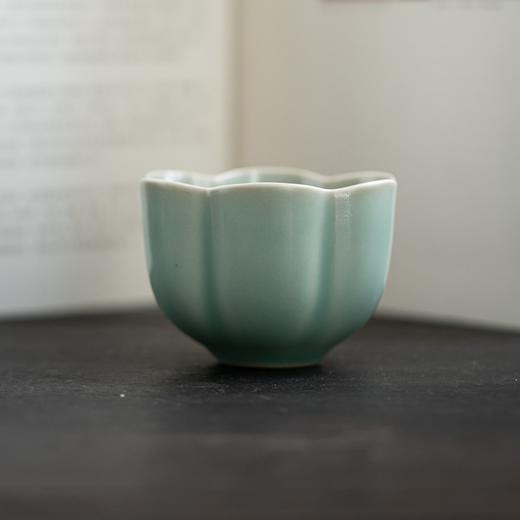 汝山明汝窑仿古釉主人杯精品四方尊杯 玉兰杯个人杯礼盒高档瓷器礼物盒 商品图2