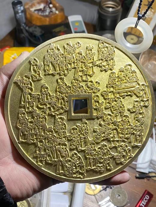 古法翻砂工艺铸造 当代工艺品花钱-百子图 GY023 商品图0