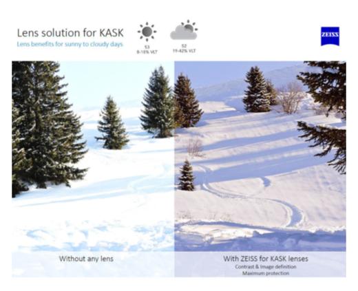 Kask - Pluma Visor - Pink Gold Mirror - 男女通用 - 护目镜 - 玫瑰金色 商品图1