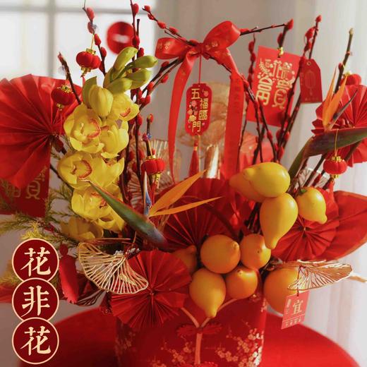 《五福临门旺旺》-五代果蕙兰高级年宵花
宽50×高50（cm） 商品图5