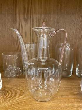 【已绝版】粉色把手玻璃壶