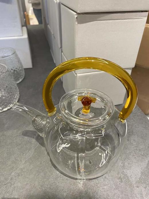 【已绝版】黄把玻璃茶壶 商品图0