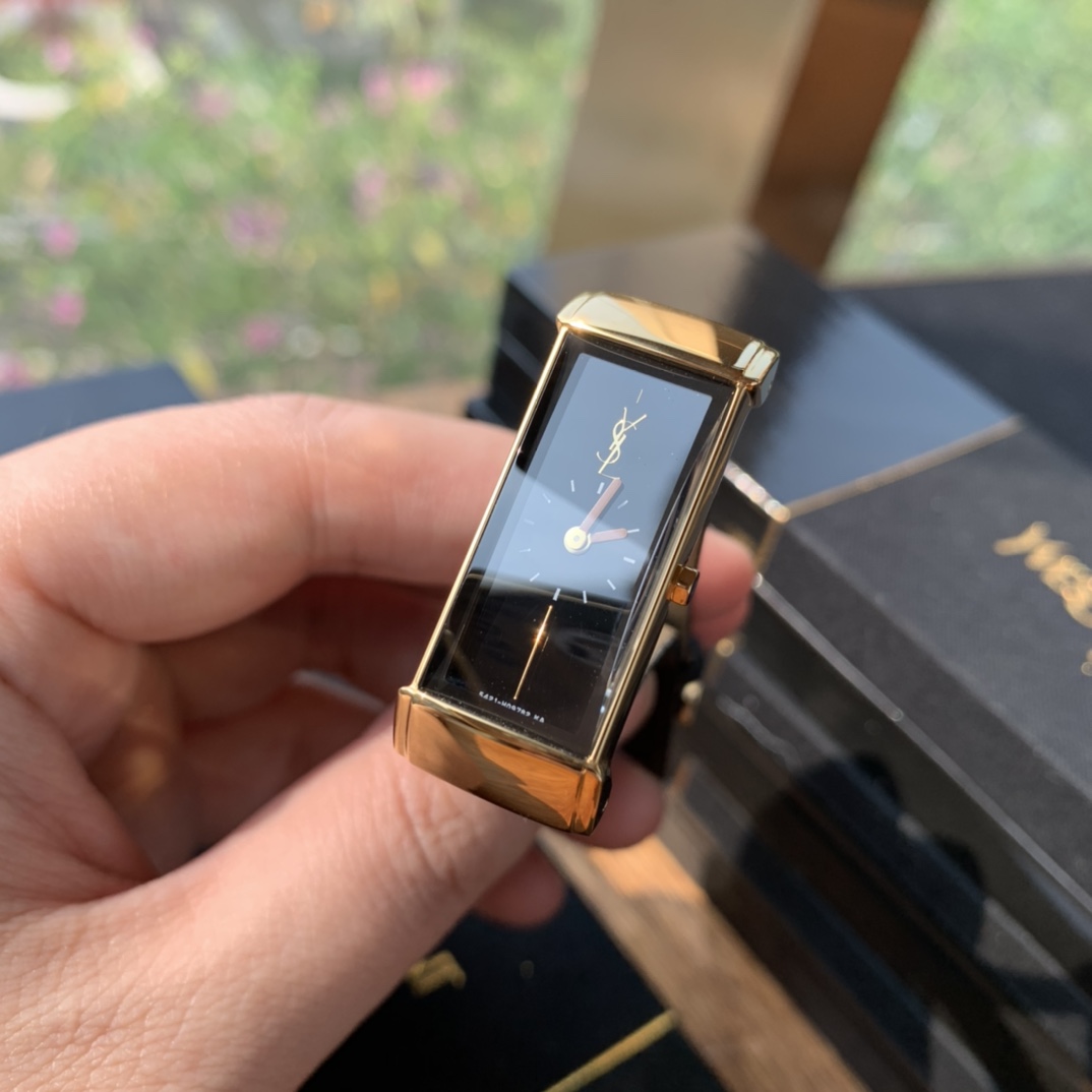 正品ysl中古系列小方女表