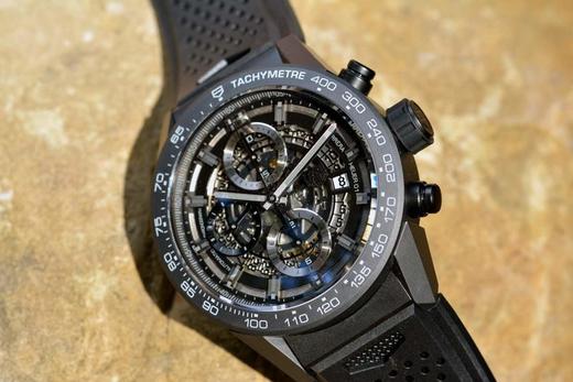 XF泰格hao雅全陶瓷黑骑士卡莱拉，镂空设计，尺寸43×16.5mm，橡胶表带，男士手表，自动机械，透底 商品图9