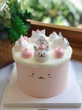 猫咪简洁奶油蛋糕 下单前请仔细阅读商品详情