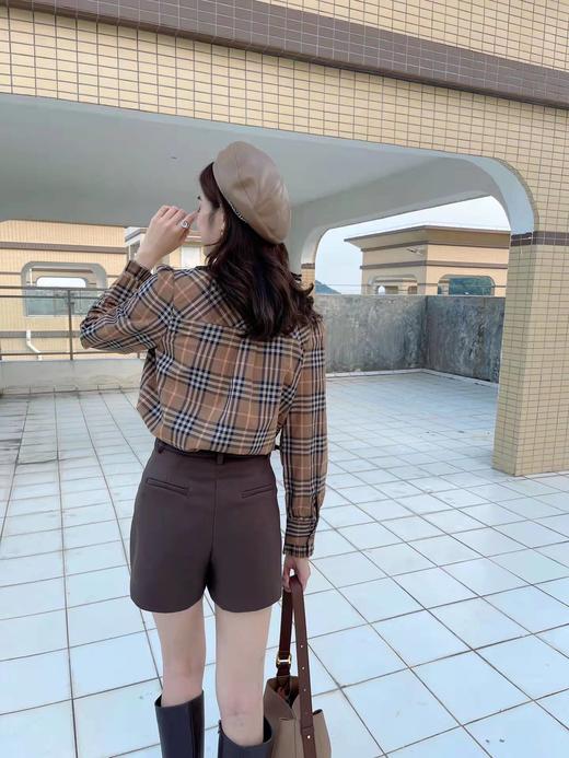 L3965#呢料阔腿短裤 商品图1