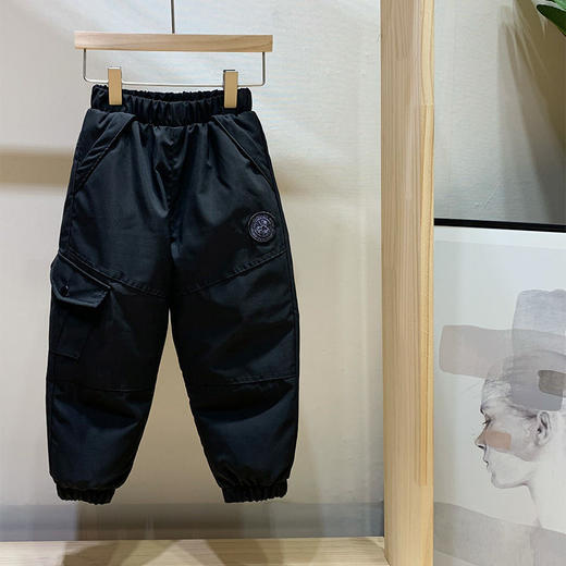【防风保暖】儿童羽绒裤加厚大鹅同款裤子外穿男女童宝宝中大童工装裤冬季 商品图6