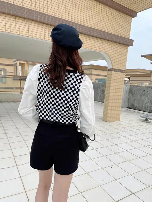 L3965#呢料阔腿短裤 商品图3