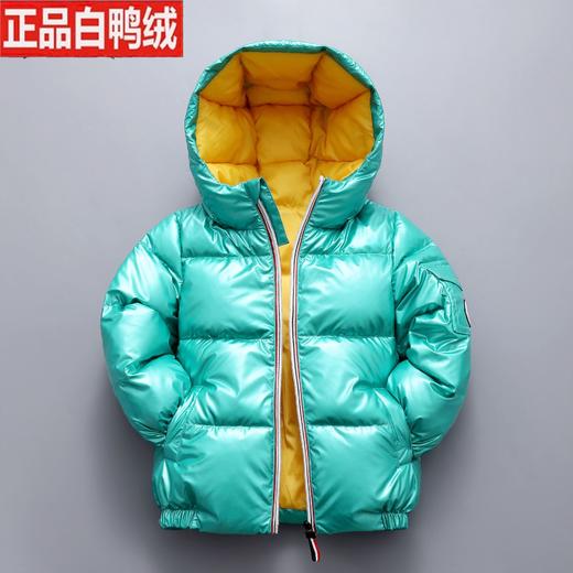 【时尚舒适】新款儿童羽绒服男童女童宝宝银色太空服加厚中大童连帽羽绒 商品图12