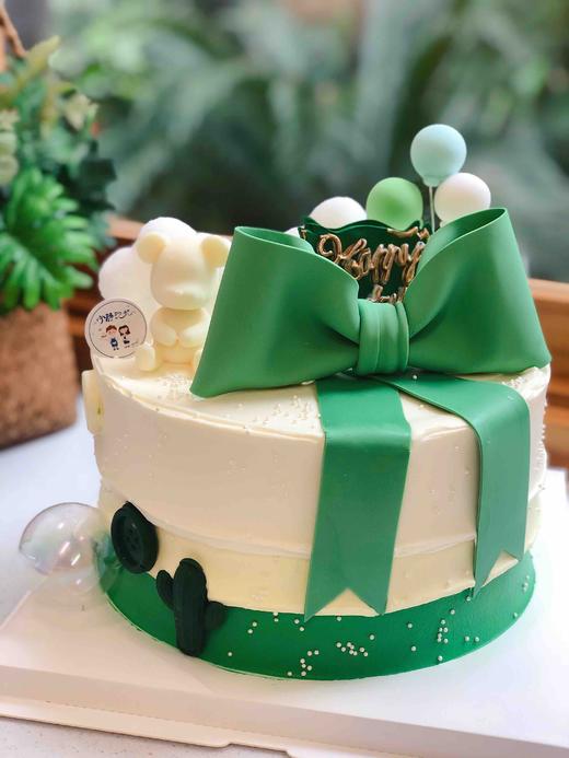 翻糖蝴蝶结奶油蛋糕 下单前请仔细阅读商品详情 商品图0