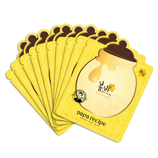 春雨papa recipe 蜂蜜面膜 10片/盒 补水保湿滋养 孕妇敏感肌可用 商品图2