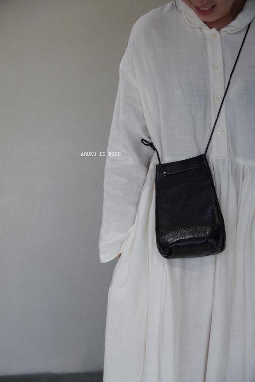 Gauze亚麻/黑长袖连衣裙 商品图2