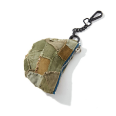 DDVR/岚褛 军绿帐篷布拼接卡包