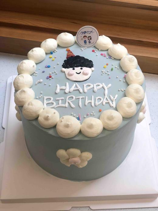 手绘男士奶油蛋糕 下单前请仔细阅读商品详情 商品图0