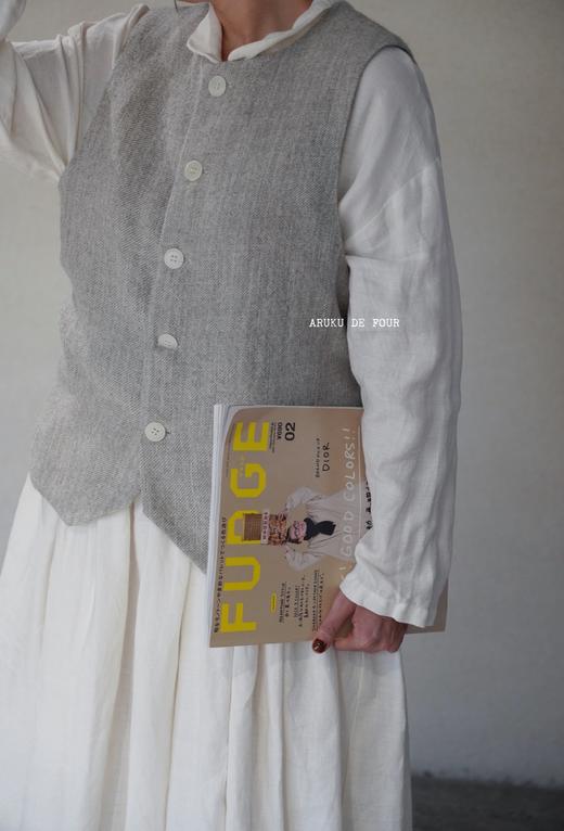 Gauze亚麻/黑长袖连衣裙 商品图3