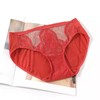 安莉芳内裤女士结婚新娘本命年红色蕾丝包臀低腰三角裤E200416 商品缩略图3