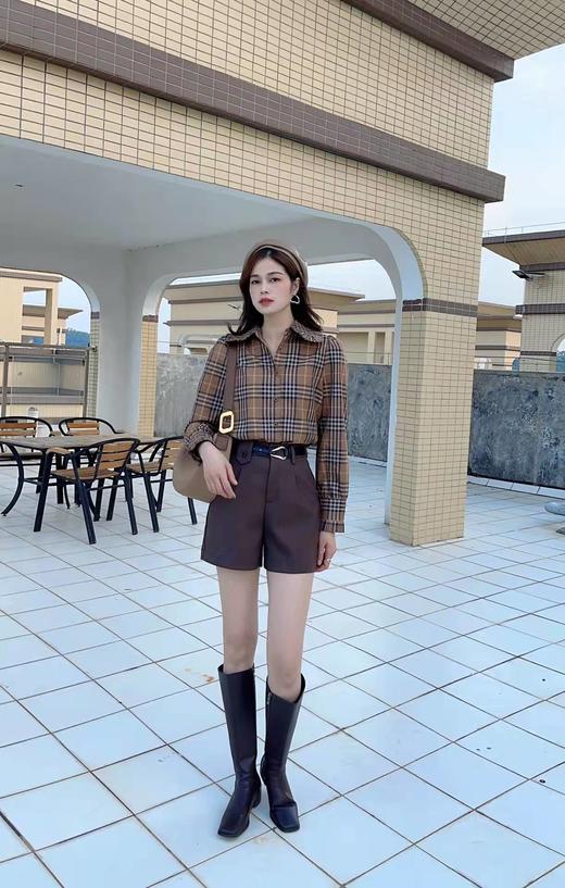 L3965#呢料阔腿短裤 商品图0