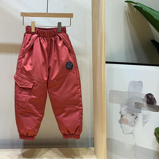 【防风保暖】儿童羽绒裤加厚大鹅同款裤子外穿男女童宝宝中大童工装裤冬季 商品图5