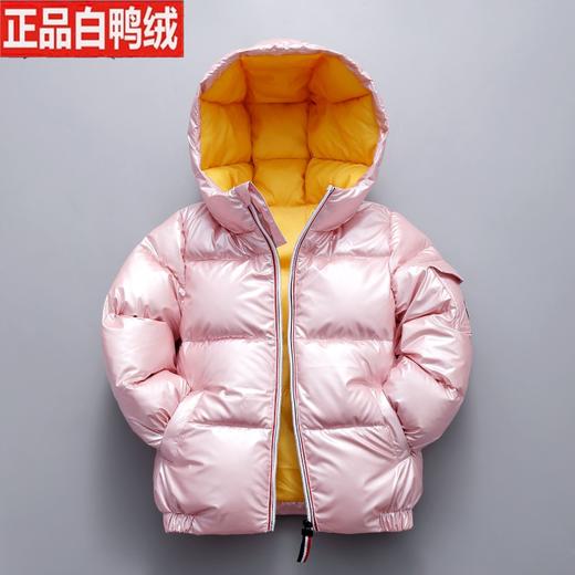 【时尚舒适】新款儿童羽绒服男童女童宝宝银色太空服加厚中大童连帽羽绒 商品图6
