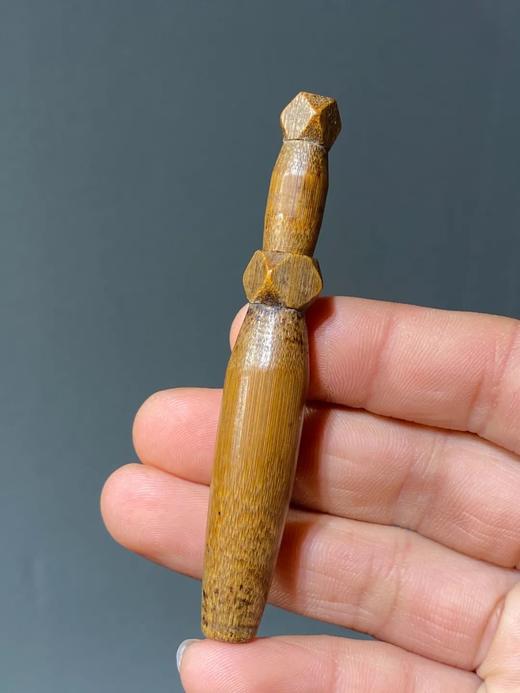 竹根雕金刚杵式香筒 ，顺丰包邮 商品图6