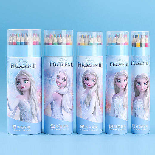 【迪士尼冰雪油性彩铅套装】12色儿童彩色铅笔小学生48涂鸦素描填色绘画笔 商品图3