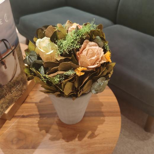 永生真花玫瑰天然干花花束芦苇轻奢高级客厅摆设装饰摆件 商品图7