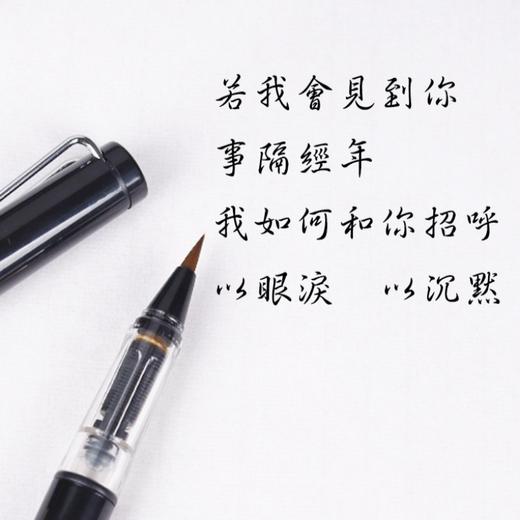 【书行】新毛笔钢笔式毛笔小楷软笔头狼毫毛笔套装可加墨书法练字抄经毛笔美工笔签名笔便携式秀丽笔 商品图3