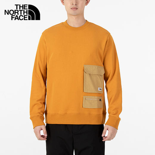 北面2022春季新款户外透气休闲棉质长袖套头衫NF0A5JWLHBX 商品图1