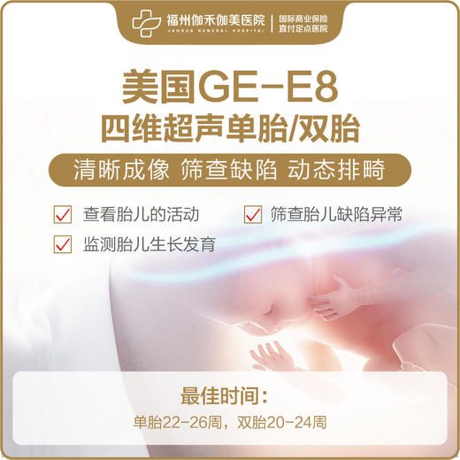 美国GE-E8四维彩超 | 单胎 | 双胎 商品图0