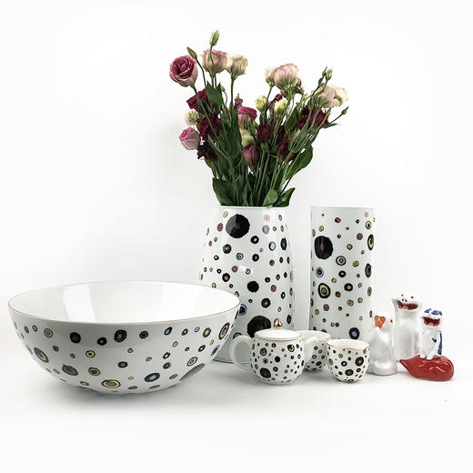 不仁斋薛继业 水墨风斑点 陶瓷花瓶 丰藕 商品图5