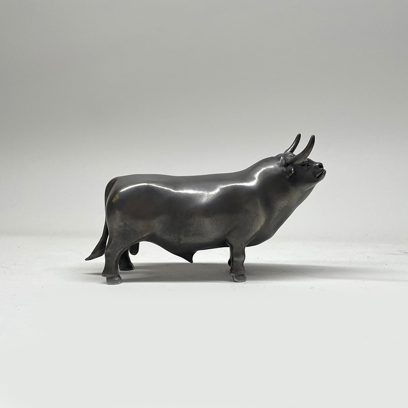 不仁斋薛继业铸铜雕塑摆件辛丑铜牛限量摆件潮玩