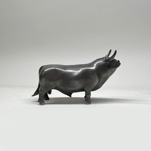 不仁斋薛继业铸铜雕塑摆件辛丑铜牛限量摆件潮玩 商品图0