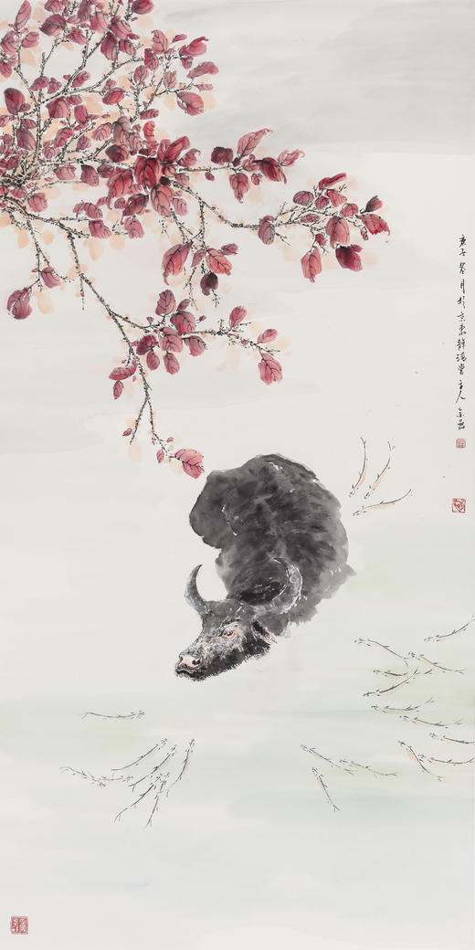 金喦 小写意花鸟 136cmx68cm 8平尺 商品图1