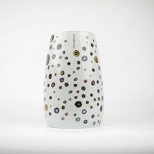 不仁斋薛继业 水墨风斑点 陶瓷花瓶 丰藕 商品图2